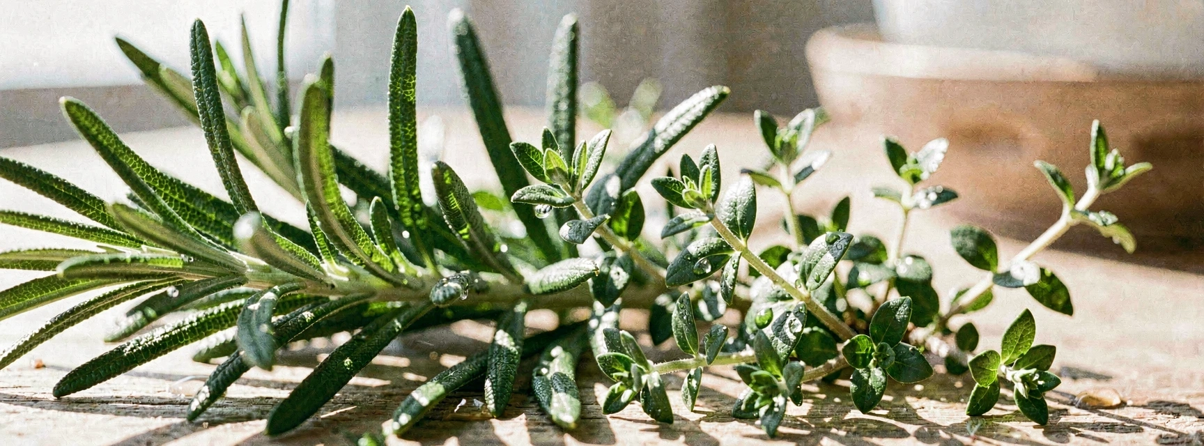 Detalle de ingredientes frescos